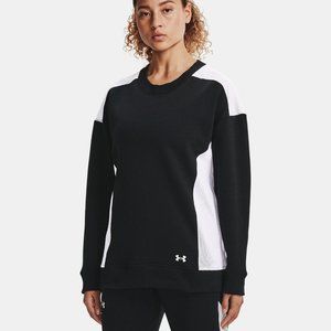 Under Armour Women's Pullover Loose fit Volleyball Oversized White Black NWT